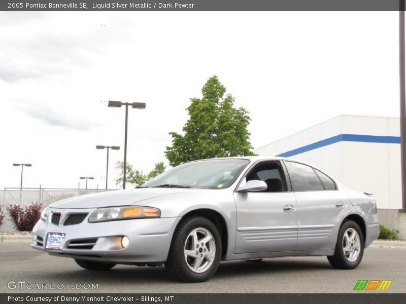 Liquid Silver Metallic / Dark Pewter 2005 Pontiac Bonneville SE