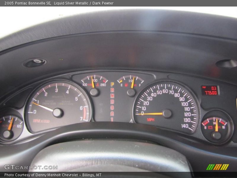 Liquid Silver Metallic / Dark Pewter 2005 Pontiac Bonneville SE