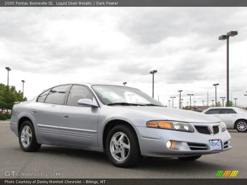 Liquid Silver Metallic / Dark Pewter 2005 Pontiac Bonneville SE