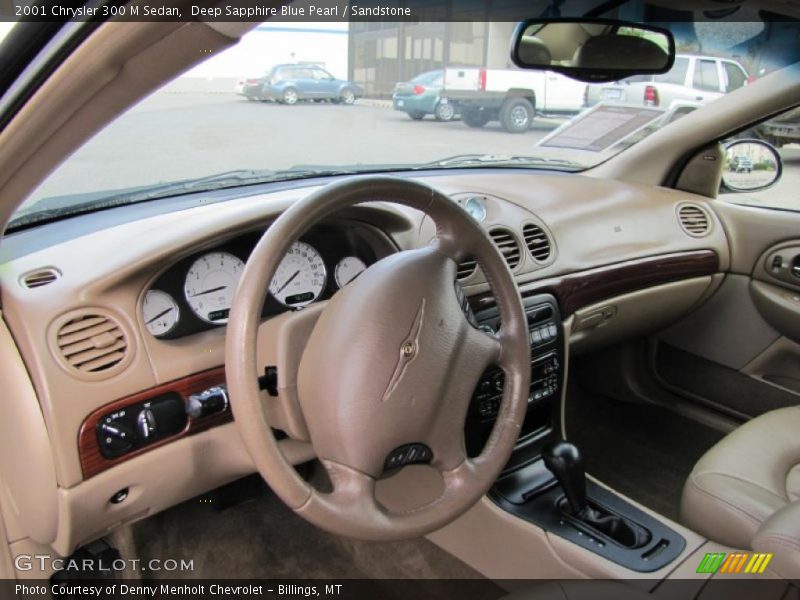 Deep Sapphire Blue Pearl / Sandstone 2001 Chrysler 300 M Sedan