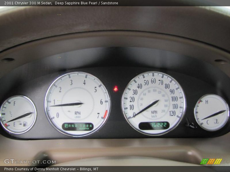 Deep Sapphire Blue Pearl / Sandstone 2001 Chrysler 300 M Sedan