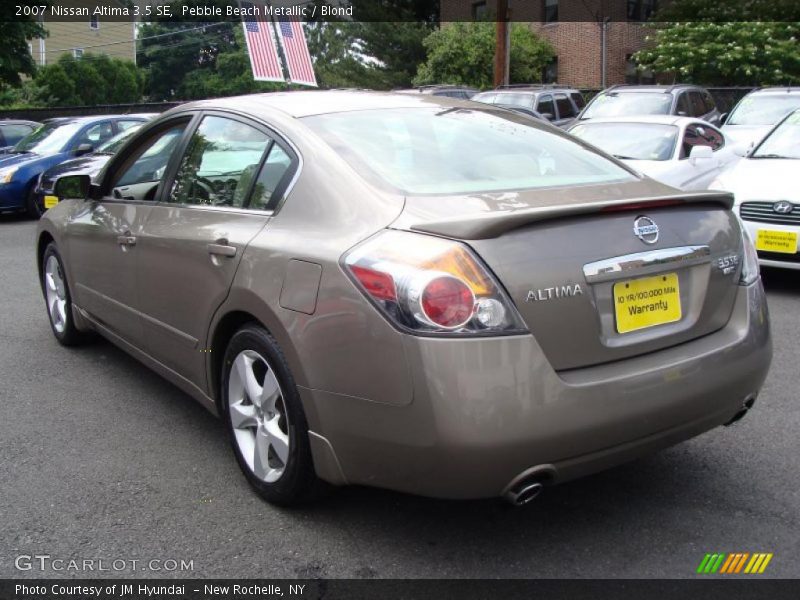 Pebble Beach Metallic / Blond 2007 Nissan Altima 3.5 SE