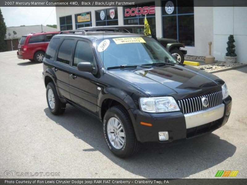 Black / Black/Light Parchment 2007 Mercury Mariner Convenience 4WD