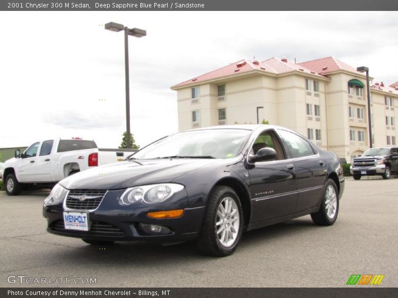 Deep Sapphire Blue Pearl / Sandstone 2001 Chrysler 300 M Sedan