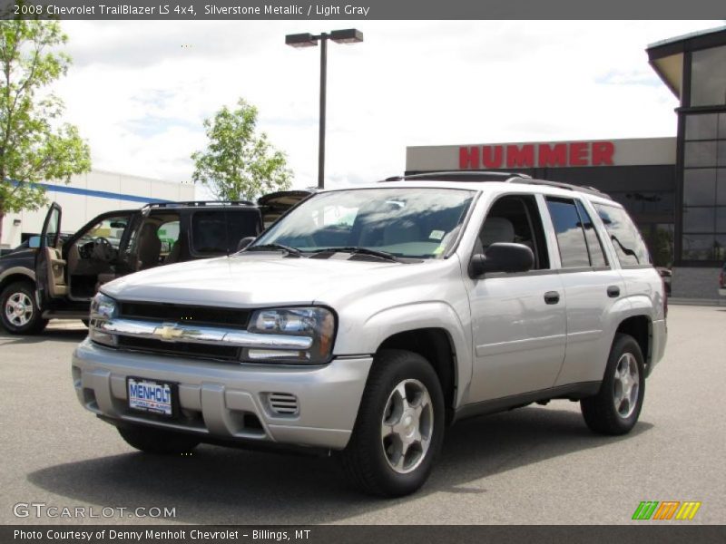 Silverstone Metallic / Light Gray 2008 Chevrolet TrailBlazer LS 4x4