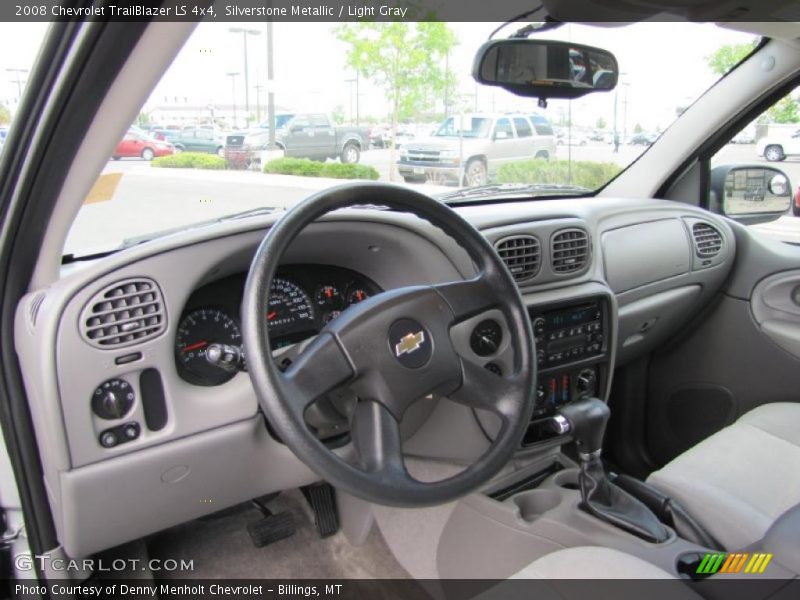 Silverstone Metallic / Light Gray 2008 Chevrolet TrailBlazer LS 4x4