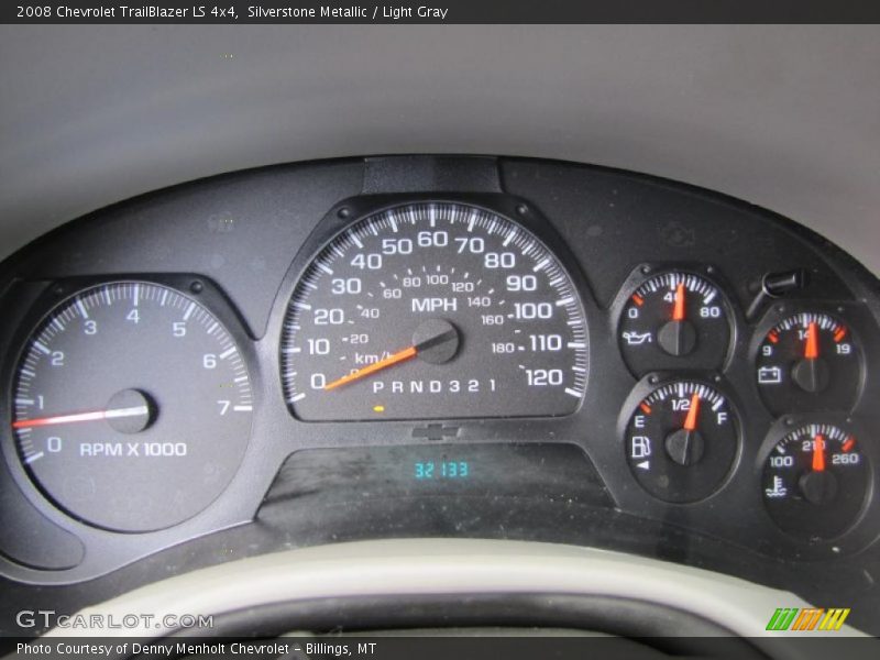 Silverstone Metallic / Light Gray 2008 Chevrolet TrailBlazer LS 4x4
