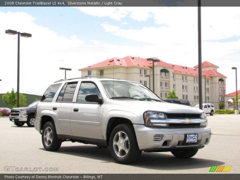 Silverstone Metallic / Light Gray 2008 Chevrolet TrailBlazer LS 4x4