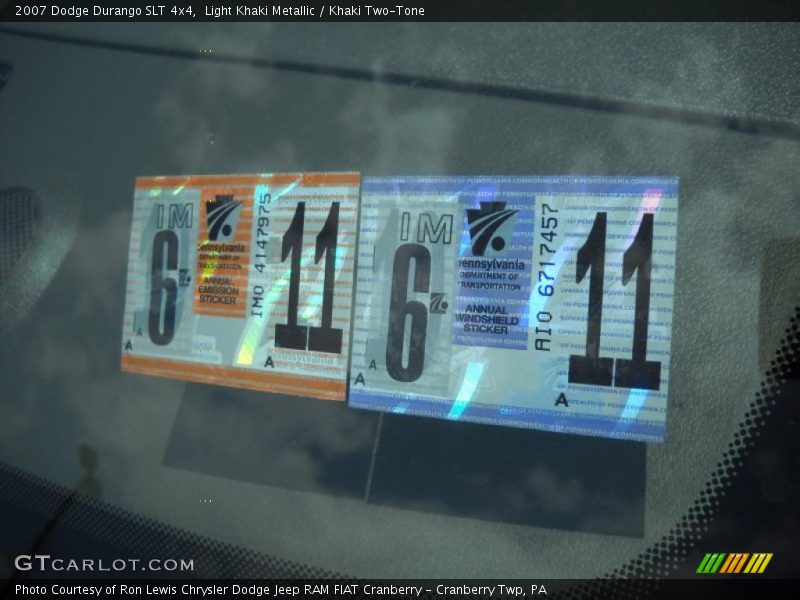 Light Khaki Metallic / Khaki Two-Tone 2007 Dodge Durango SLT 4x4