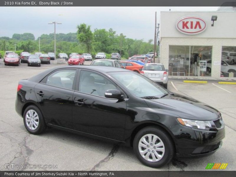 Ebony Black / Stone 2010 Kia Forte EX