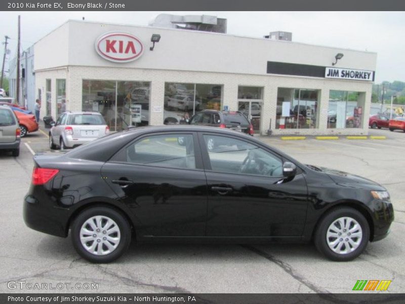 Ebony Black / Stone 2010 Kia Forte EX