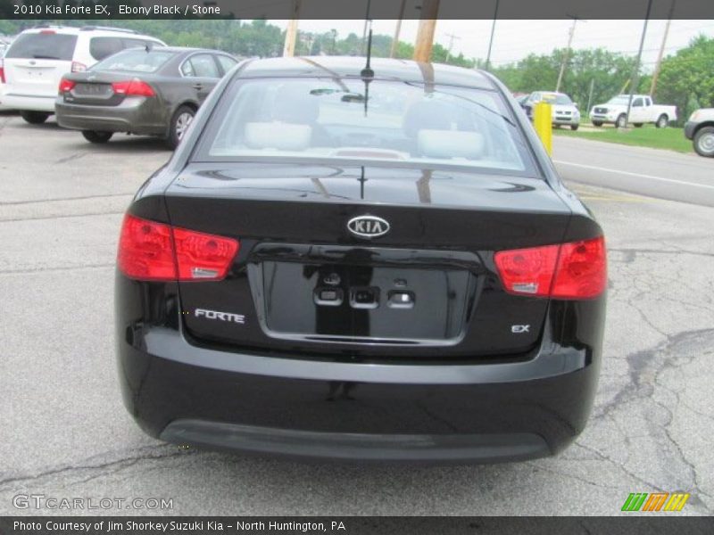 Ebony Black / Stone 2010 Kia Forte EX
