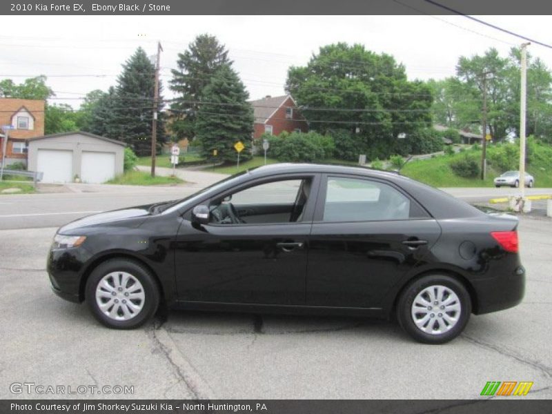 Ebony Black / Stone 2010 Kia Forte EX