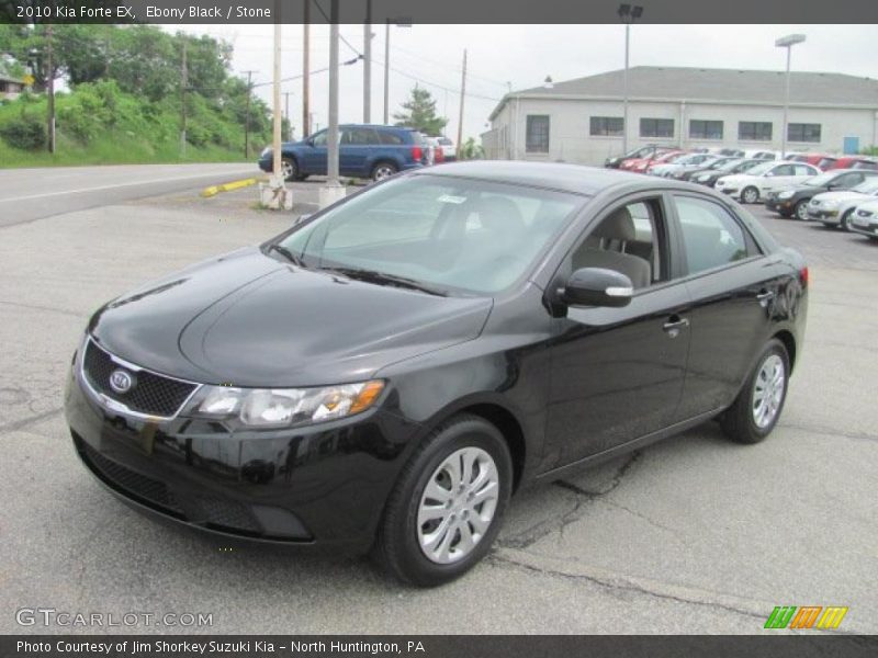 Ebony Black / Stone 2010 Kia Forte EX