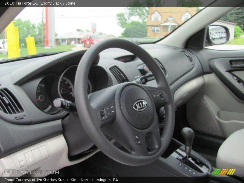 Ebony Black / Stone 2010 Kia Forte EX