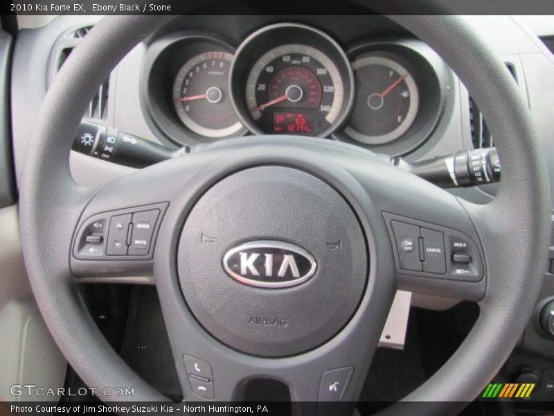 Ebony Black / Stone 2010 Kia Forte EX