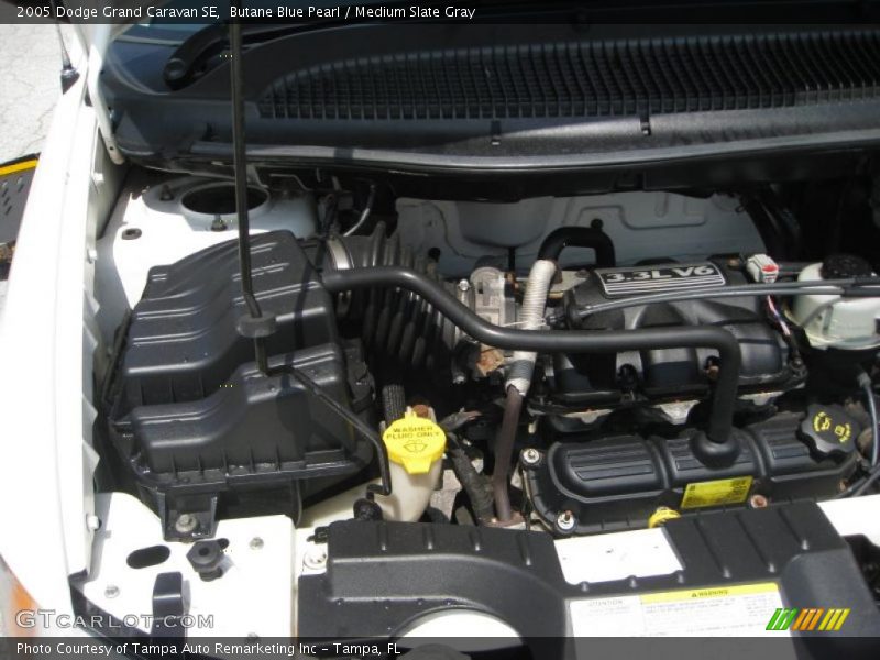 Butane Blue Pearl / Medium Slate Gray 2005 Dodge Grand Caravan SE