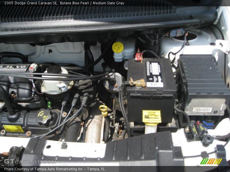 Butane Blue Pearl / Medium Slate Gray 2005 Dodge Grand Caravan SE