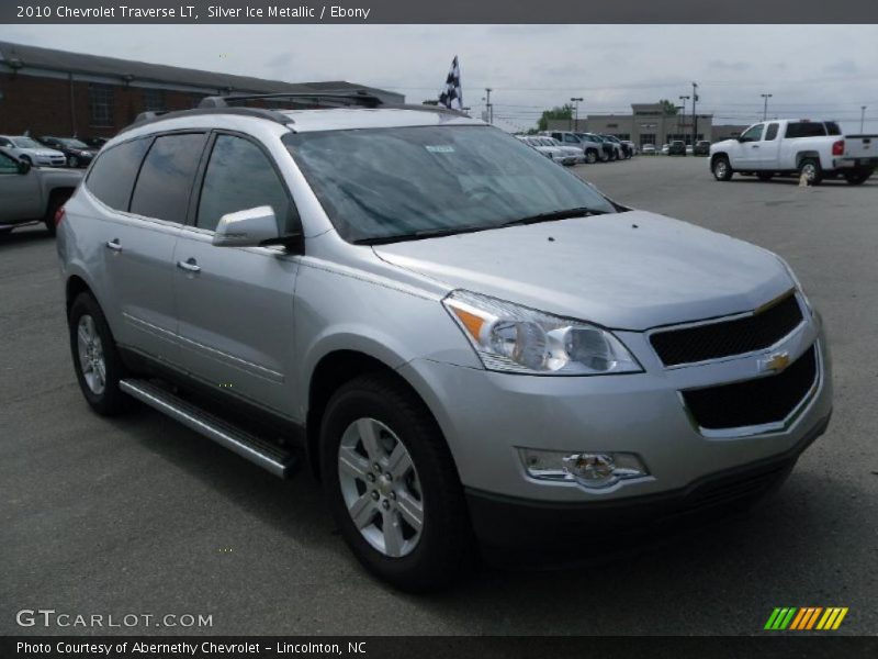 Silver Ice Metallic / Ebony 2010 Chevrolet Traverse LT