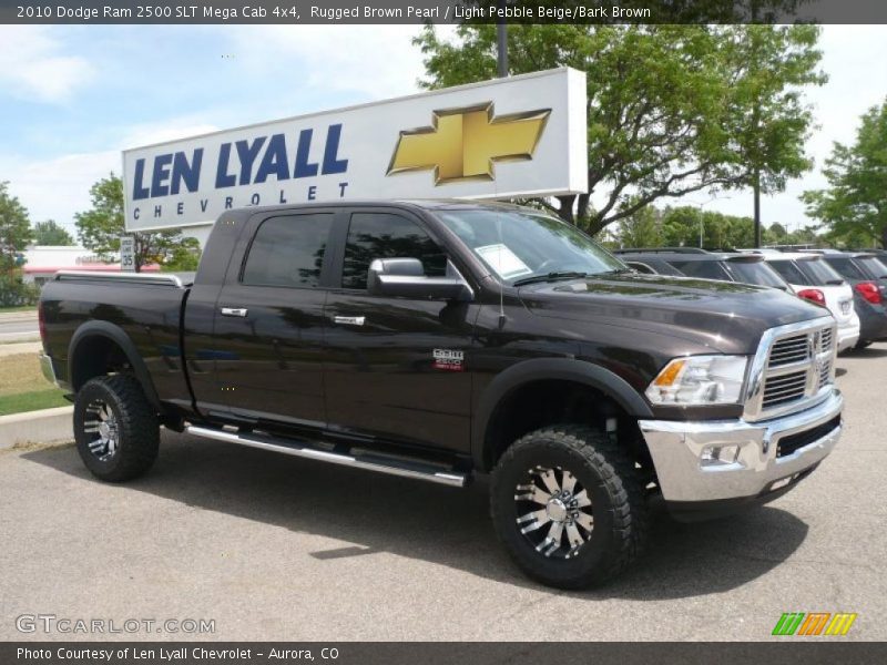 Rugged Brown Pearl / Light Pebble Beige/Bark Brown 2010 Dodge Ram 2500 SLT Mega Cab 4x4