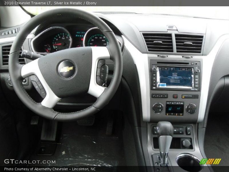 Silver Ice Metallic / Ebony 2010 Chevrolet Traverse LT