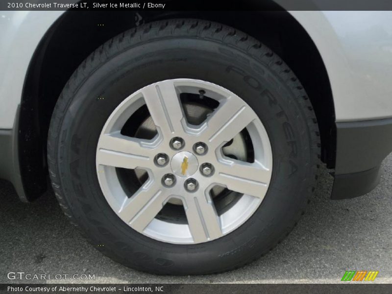 Silver Ice Metallic / Ebony 2010 Chevrolet Traverse LT