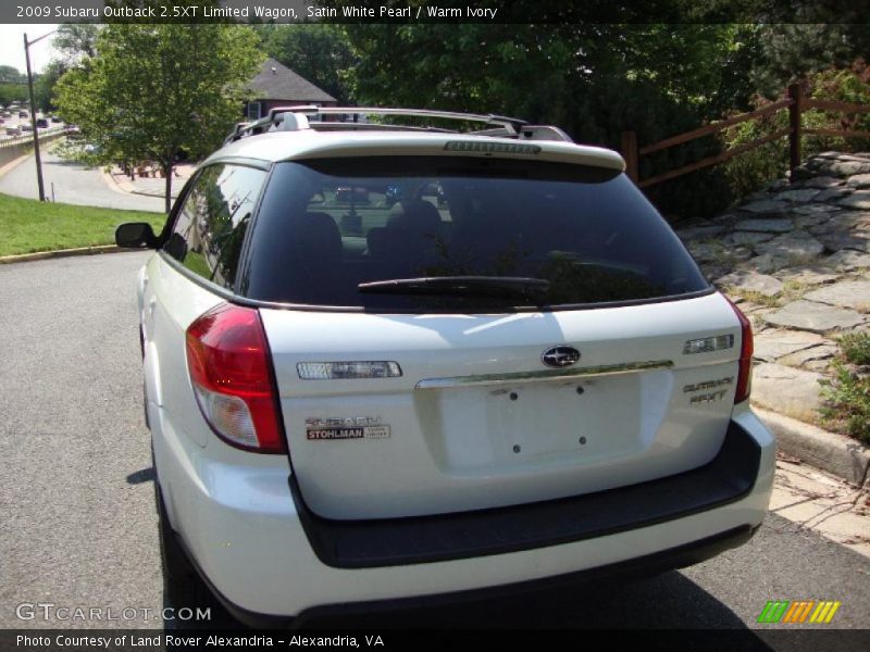 Satin White Pearl / Warm Ivory 2009 Subaru Outback 2.5XT Limited Wagon