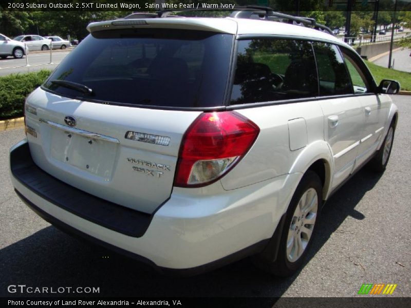 Satin White Pearl / Warm Ivory 2009 Subaru Outback 2.5XT Limited Wagon