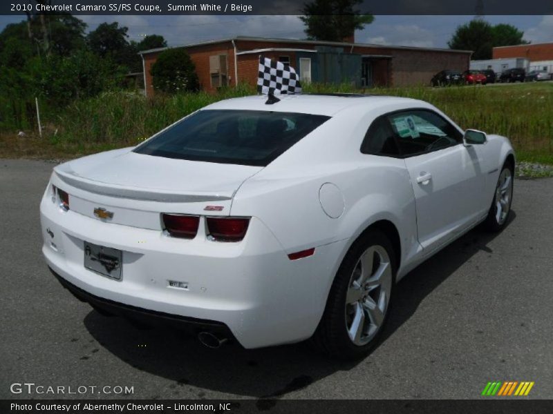 Summit White / Beige 2010 Chevrolet Camaro SS/RS Coupe