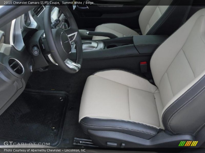 Summit White / Beige 2010 Chevrolet Camaro SS/RS Coupe