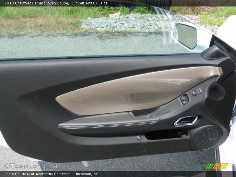 Summit White / Beige 2010 Chevrolet Camaro SS/RS Coupe
