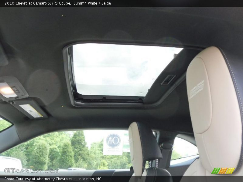 Summit White / Beige 2010 Chevrolet Camaro SS/RS Coupe