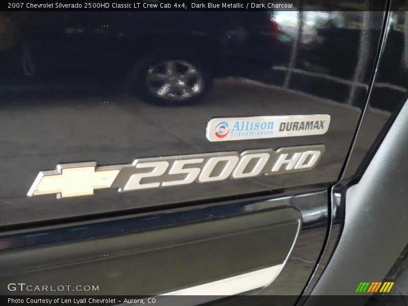 Dark Blue Metallic / Dark Charcoal 2007 Chevrolet Silverado 2500HD Classic LT Crew Cab 4x4