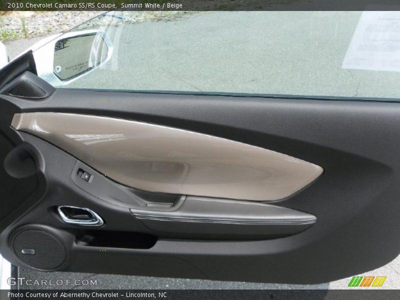 Summit White / Beige 2010 Chevrolet Camaro SS/RS Coupe