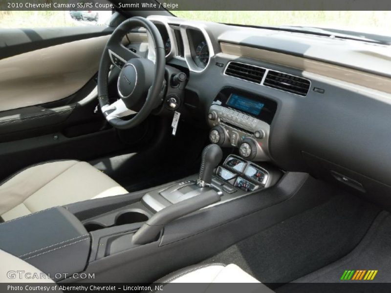 Summit White / Beige 2010 Chevrolet Camaro SS/RS Coupe