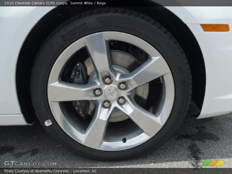 Summit White / Beige 2010 Chevrolet Camaro SS/RS Coupe