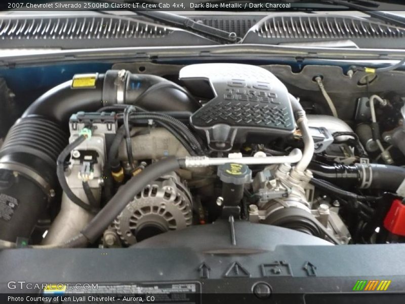 Dark Blue Metallic / Dark Charcoal 2007 Chevrolet Silverado 2500HD Classic LT Crew Cab 4x4