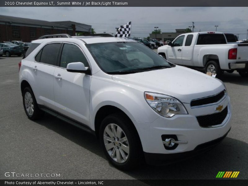 Summit White / Jet Black/Light Titanium 2010 Chevrolet Equinox LT