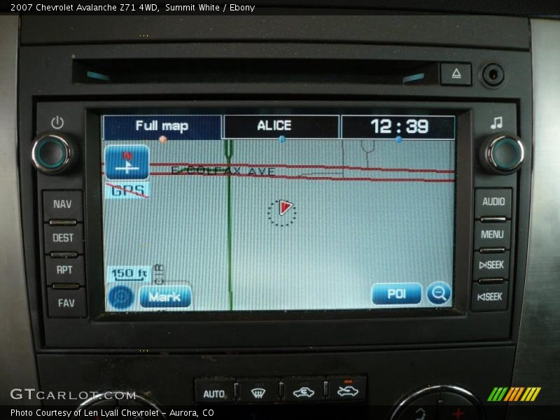 Summit White / Ebony 2007 Chevrolet Avalanche Z71 4WD