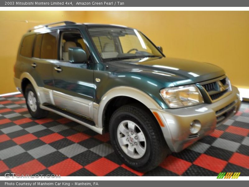 Amazon Green Pearl / Tan 2003 Mitsubishi Montero Limited 4x4