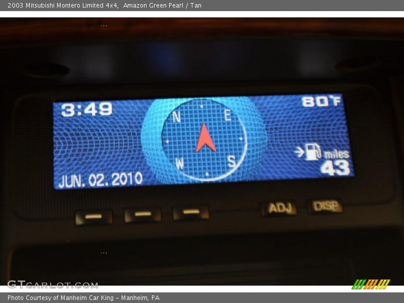 Amazon Green Pearl / Tan 2003 Mitsubishi Montero Limited 4x4