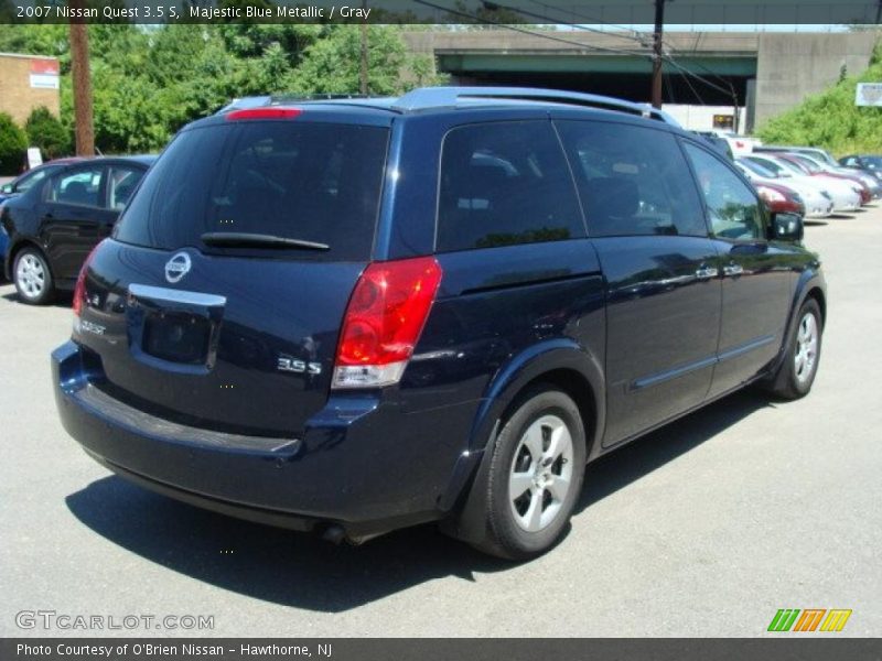 Majestic Blue Metallic / Gray 2007 Nissan Quest 3.5 S