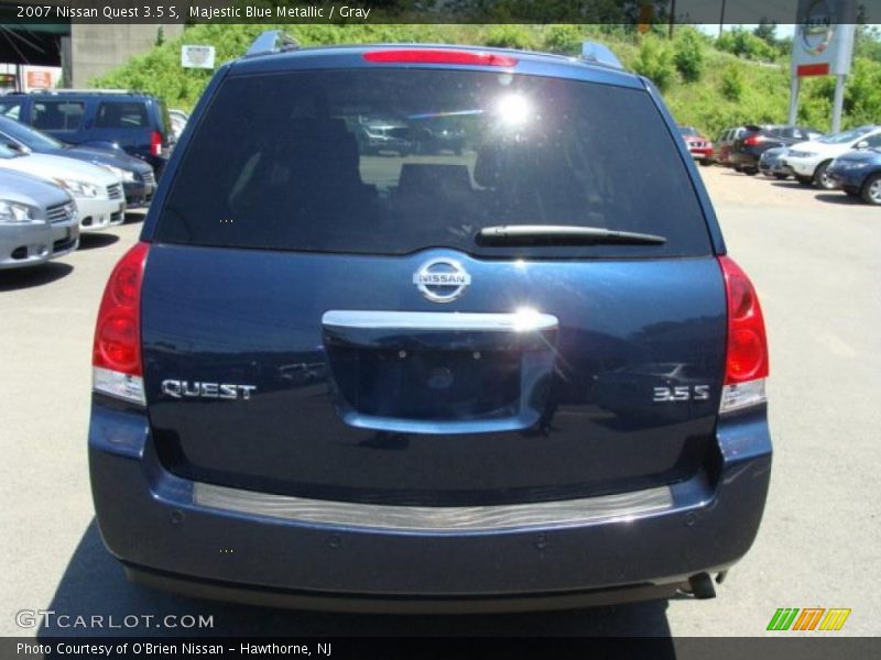 Majestic Blue Metallic / Gray 2007 Nissan Quest 3.5 S