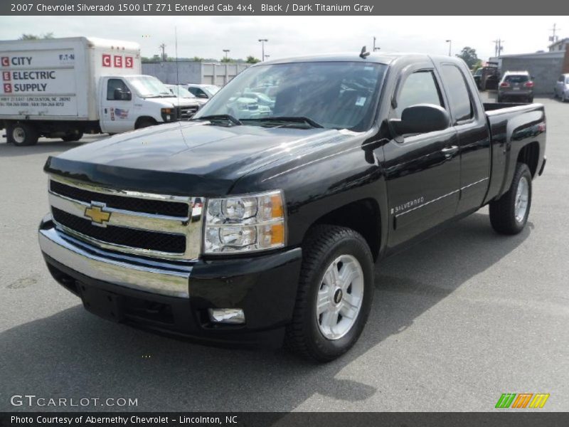 Black / Dark Titanium Gray 2007 Chevrolet Silverado 1500 LT Z71 Extended Cab 4x4