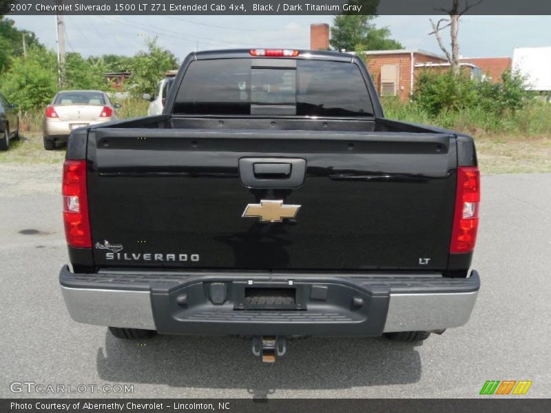 Black / Dark Titanium Gray 2007 Chevrolet Silverado 1500 LT Z71 Extended Cab 4x4