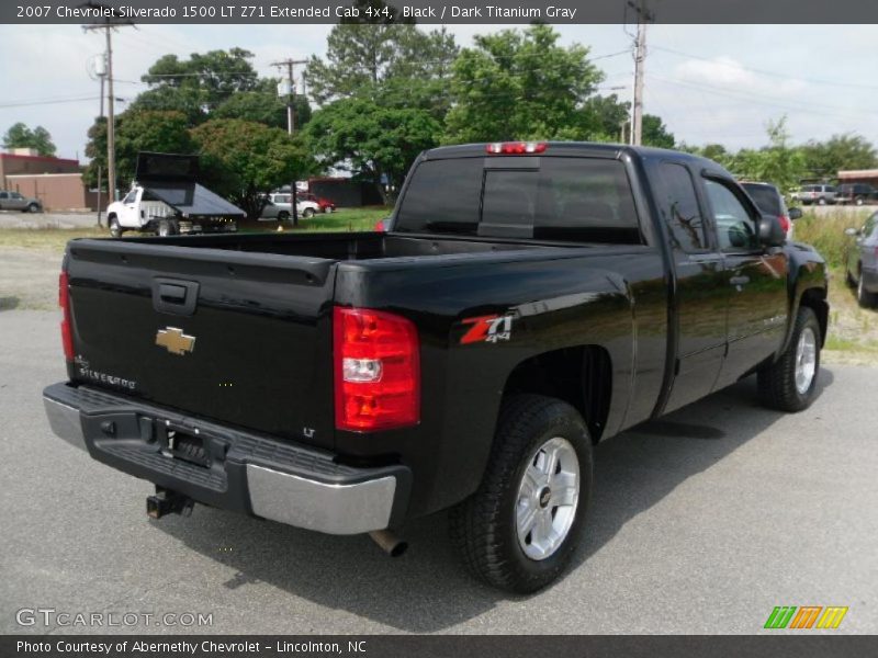 Black / Dark Titanium Gray 2007 Chevrolet Silverado 1500 LT Z71 Extended Cab 4x4