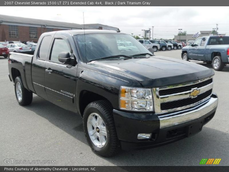 Black / Dark Titanium Gray 2007 Chevrolet Silverado 1500 LT Z71 Extended Cab 4x4