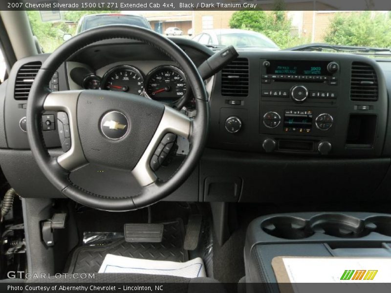 Black / Dark Titanium Gray 2007 Chevrolet Silverado 1500 LT Z71 Extended Cab 4x4