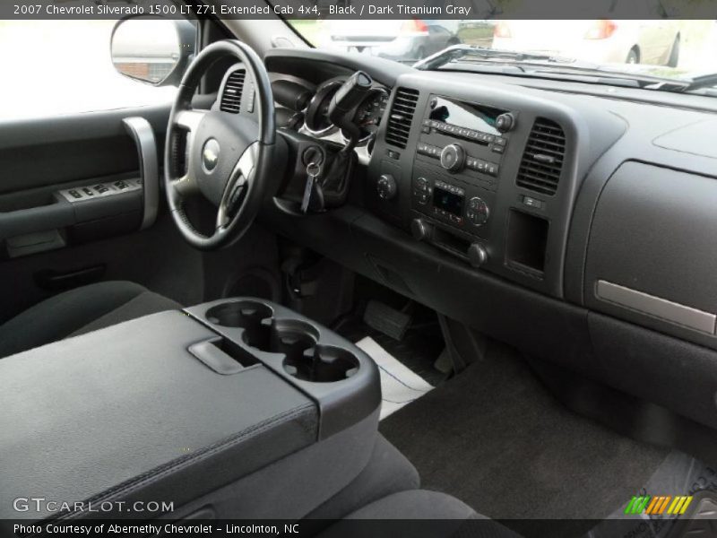 Black / Dark Titanium Gray 2007 Chevrolet Silverado 1500 LT Z71 Extended Cab 4x4