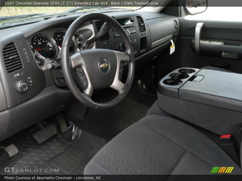 Black / Dark Titanium Gray 2007 Chevrolet Silverado 1500 LT Z71 Extended Cab 4x4